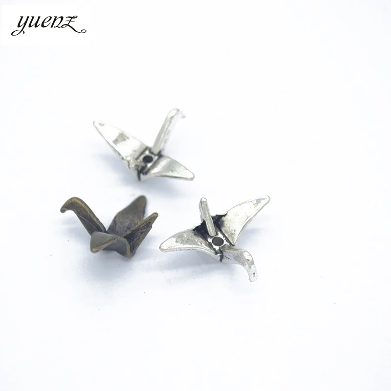 

YuenZ 20pcs Antique silver Plated Zinc Alloy Necklaces Pendants Jewelry Paper crane Charms Diy Handmade Jewelry Findings J245