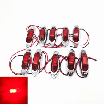 10X Red Truck Trailer Side Marker Clearance Light Oval Chrome Housing 3 LED 10-30V
10X Red Truck Trailer Side Marker Clearance Light Oval Chrome Housing 3 LED 10-30V