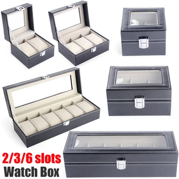 Watch Box Jewelry Organizer Box Watch Holder Organizer Box For Watches 2 3 6 Slot Pu Leather Glass Top Watch Display Case D30 
Watch Box Jewelry Organizer Box Watch Holder Organizer Box For Watches 2 3 6 Slot Pu Leather Glass Top Watch Display Case D30
