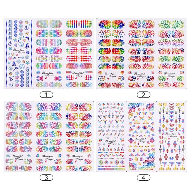 Colorful Nail Art Water Decals