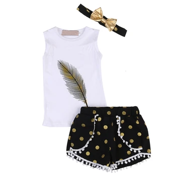 Summer Children Clothing 2018 New Baby Girl Sleeveless Vest Tops+Shorts Pants 3Pcs Outfits Set 2-7Year's Kids Girls Clothes Set
Summer Children Clothing 2018 New Baby Girl Sleeveless Vest Tops+Shorts Pants 3Pcs Outfits Set 2-7Year's Kids Girls Clothes Set