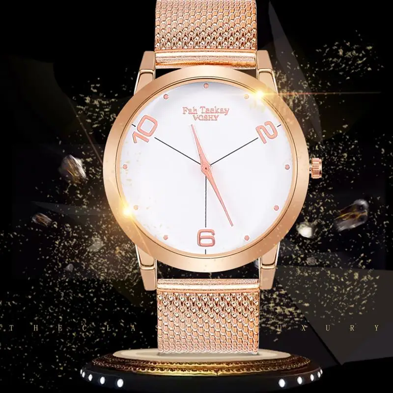 Hot Women's Rose Gold Watch Metal Mesh Band Stainless Steel Quartz Wristwatch Female Luxury Watches Reloj Mujer
Hot Women's Rose Gold Watch Metal Mesh Band Stainless Steel Quartz Wristwatch Female Luxury Watches Reloj Mujer