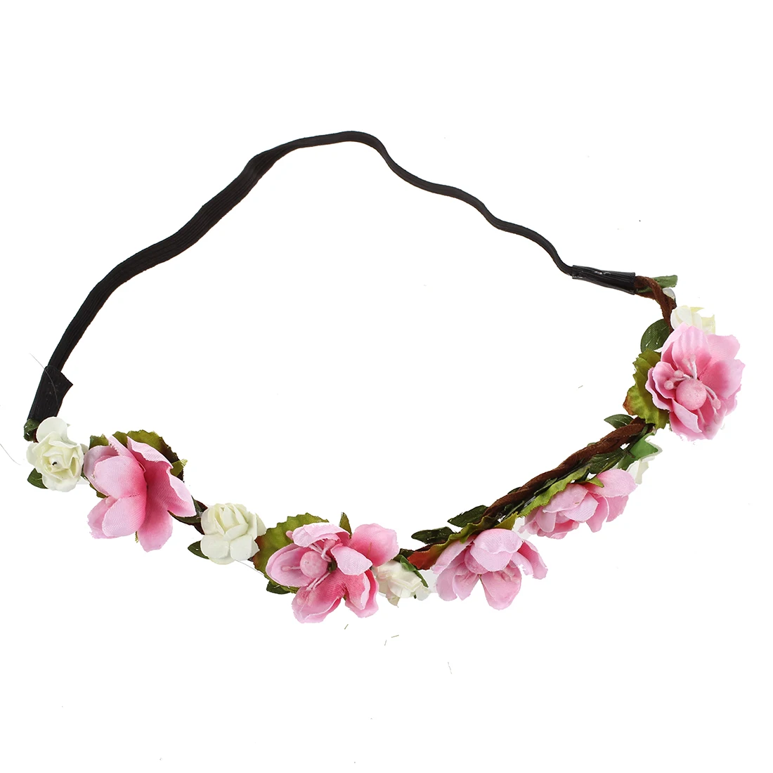 Фото Flower Boho Floral Headband Garland Festival Wedding Bridal Hairband(pink) | Аксессуары для одежды
