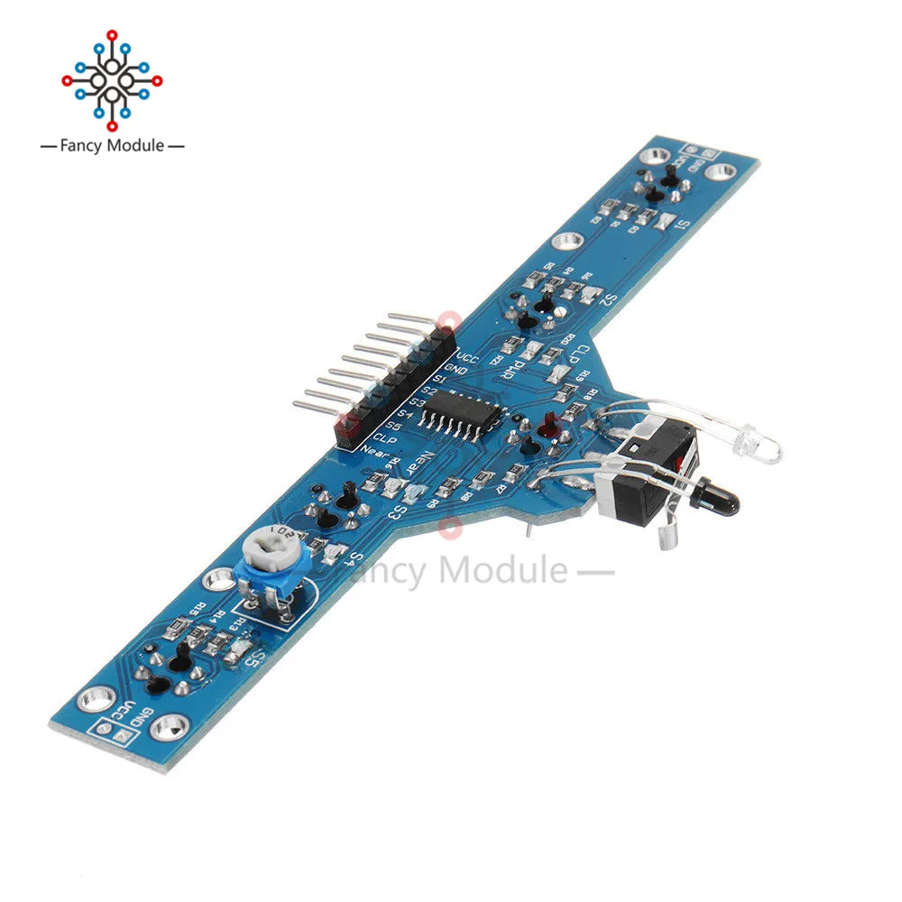 5 Channel Tracing Sensor Module IR Infrared Detector Tracking Line Obstacle Avoidance Sensor Module For Smart Car Robot
5 Channel Tracing Sensor Module IR Infrared Detector Tracking Line Obstacle Avoidance Sensor Module For Smart Car Robot