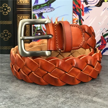 Braided Belt Men Luxury Genuine Leather Men Belt Ceinture Homme Wide Women Belt Ceinture Femme Belts For Women Strap MBT0508
Braided Belt Men Luxury Genuine Leather Men Belt Ceinture Homme Wide Women Belt Ceinture Femme Belts For Women Strap MBT0508
