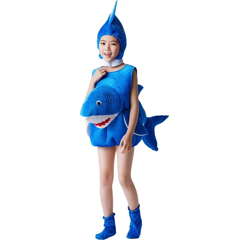 Cuddly Kids Shark Animal Performance Suit Jumpsuit Halloween Party Cosplay Costume For Toddler Baby Kids Fancy Blue Dress
Cuddly Kids Shark Animal Performance Suit Jumpsuit Halloween Party Cosplay Costume For Toddler Baby Kids Fancy Blue Dress