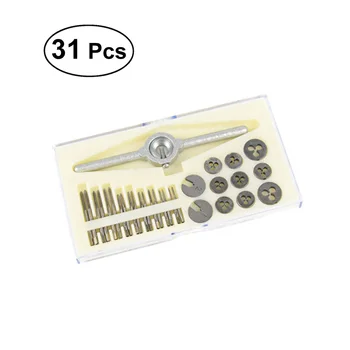 31PCS Wrench tool set Mini Metric Tap and Die Set with Thread Cutters Round Die Wrench
31PCS Wrench tool set Mini Metric Tap and Die Set with Thread Cutters Round Die Wrench