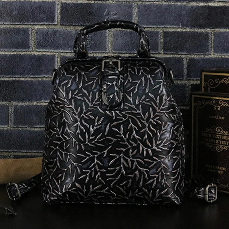 100% Genuine Leather Backpack Embossed Women Luxury Rucksack Travel Knapsack Real Cowhide Female Crossbody Shoulder Daypack Bag
100% Genuine Leather Backpack Embossed Women Luxury Rucksack Travel Knapsack Real Cowhide Female Crossbody Shoulder Daypack Bag