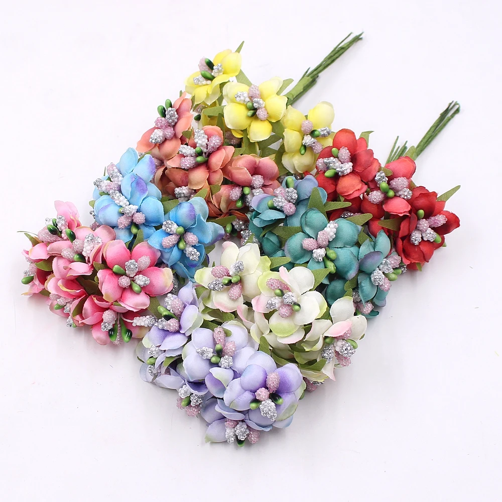 6pcs artificial flower 3.5CM silk stamens chrysanthemum For wedding home Christmas decoration DIY wreath scrapbook gift box
6pcs artificial flower 3.5CM silk stamens chrysanthemum For wedding home Christmas decoration DIY wreath scrapbook gift box