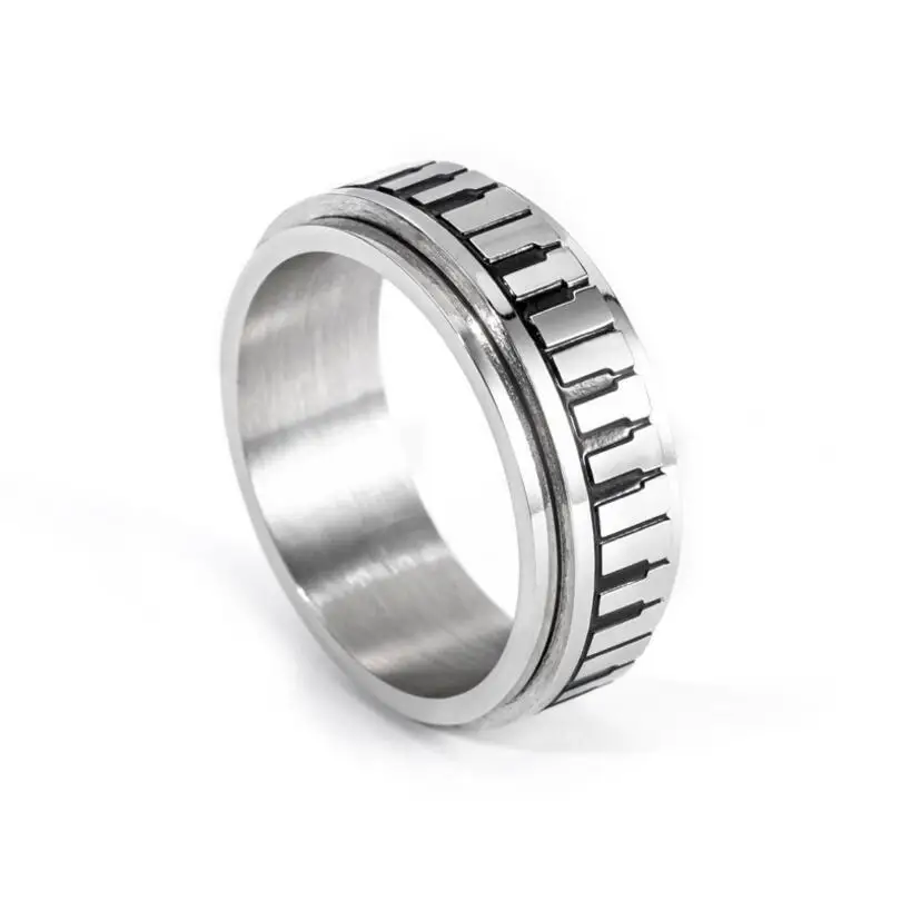 Drop shipping Rotatable Spinner Praise and Worship Stainless Steel Music Piano Keyboard Rings for Men Women Unique Wedding Band
Drop shipping Rotatable Spinner Praise and Worship Stainless Steel Music Piano Keyboard Rings for Men Women Unique Wedding Band