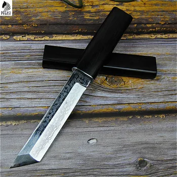 VG10 Damascus steel Japanese mirror knife, 58-60hrc vacuum heat treatment sharp camping hunting knife series (samurai style)
VG10 Damascus steel Japanese mirror knife, 58-60hrc vacuum heat treatment sharp camping hunting knife series (samurai style)
