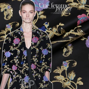 Senior jacket jacquard fabric spring evening jacquard brocade fabric wide crisp jacket suit gold jacquard fabric satin fabric
Senior jacket jacquard fabric spring evening jacquard brocade fabric wide crisp jacket suit gold jacquard fabric satin fabric