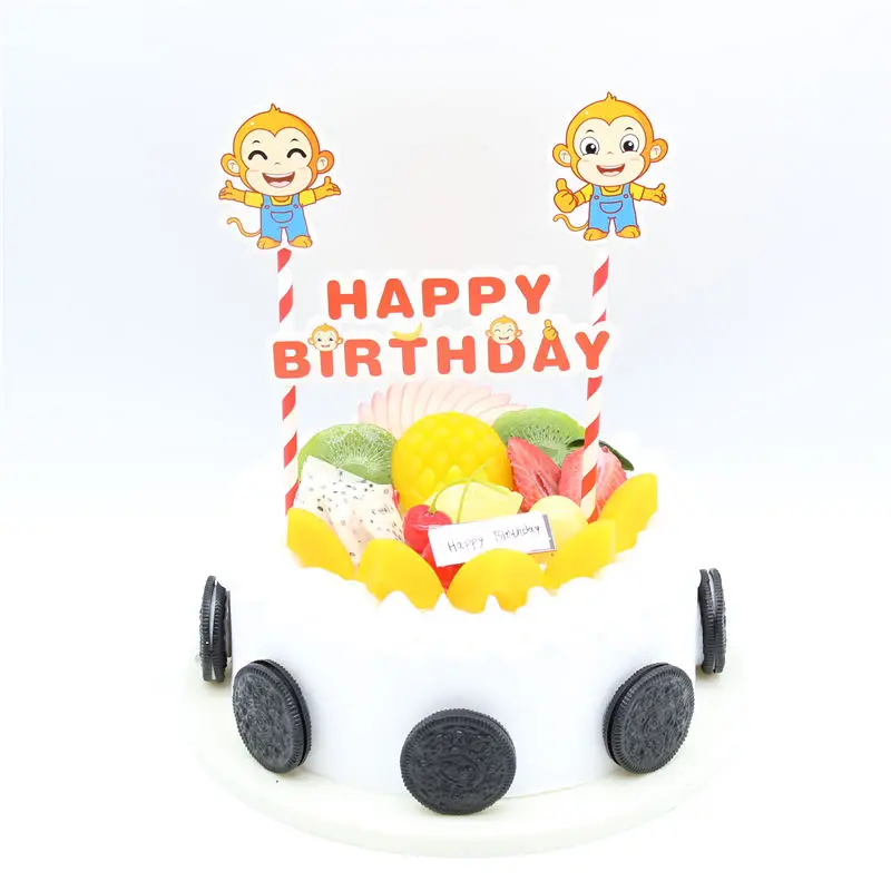 2p/set cake insert children cake decoration cartoon theme happy birthday theme monkey theme Layout birthday party supplies
2p/set cake insert children cake decoration cartoon theme happy birthday theme monkey theme Layout birthday party supplies