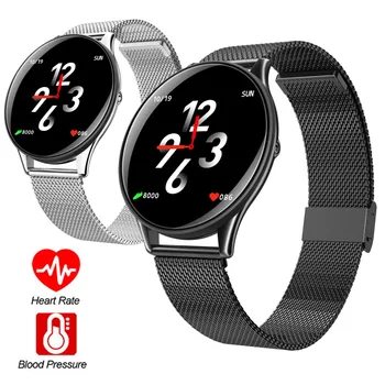 HD Round Screen Bluetooth Smart Watch Business Steel Wristband Heart Rate Blood Pressure Monitor For Women Men Android iOS
HD Round Screen Bluetooth Smart Watch Business Steel Wristband Heart Rate Blood Pressure Monitor For Women Men Android iOS
