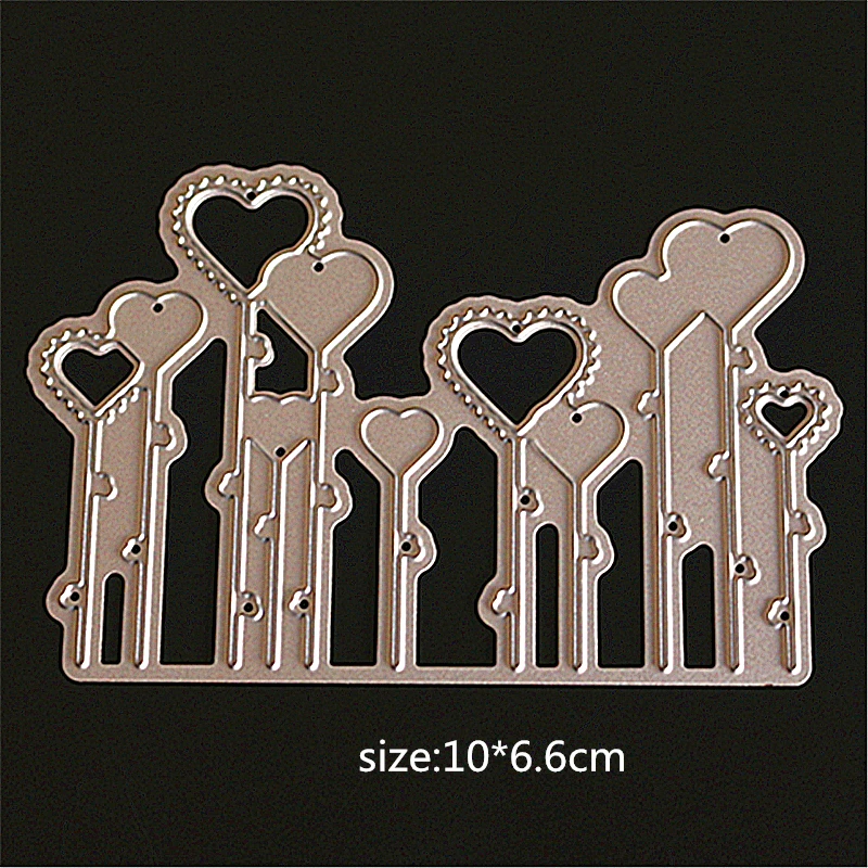 Heart Design Keys Die Cuts Metal Cutting Dies for Card Making DIY Scrapbooking Photo Album Decoretive Embossing Stencial
Heart Design Keys Die Cuts Metal Cutting Dies for Card Making DIY Scrapbooking Photo Album Decoretive Embossing Stencial