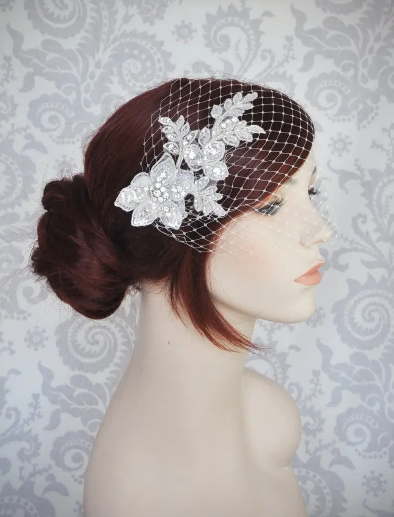 Crystal Birdcage Veil, Birdcage Veil with Crystals,Birdcage Veil, Crystals, Rhinestones
Crystal Birdcage Veil, Birdcage Veil with Crystals,Birdcage Veil, Crystals, Rhinestones