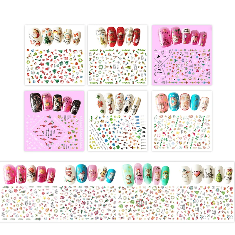 Mtssii Christmas Sliders for Nails New Year Stickers for Nails Festival Nail Art Sticker Professional Fairies Nail Applique Set
Mtssii Christmas Sliders for Nails New Year Stickers for Nails Festival Nail Art Sticker Professional Fairies Nail Applique Set