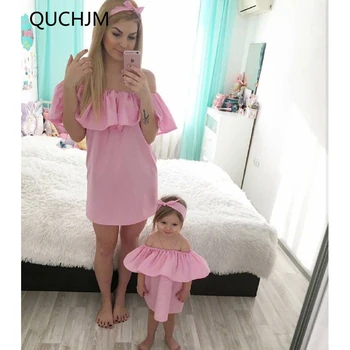 QUCHJM Mother Daughter Dress Mom and Daughter Dresses