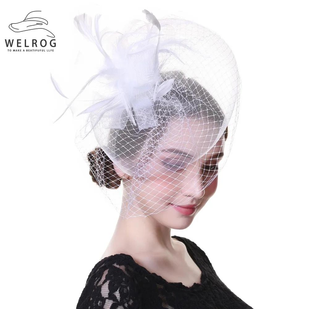 WELROG Flower Bridal Hats Elegant Ladies Hairband Wedding Party Evening Fascinator Hats Sinamay Fascinator French Veiling Hat
WELROG Flower Bridal Hats Elegant Ladies Hairband Wedding Party Evening Fascinator Hats Sinamay Fascinator French Veiling Hat