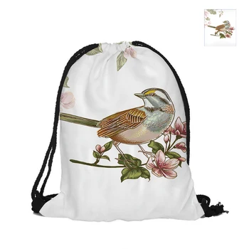 Welcome Spring Bird Printing Drawstring Backpack Fashion Polyester Bags For Women Men Child Pouch Backpacks
Welcome Spring Bird Printing Drawstring Backpack Fashion Polyester Bags For Women Men Child Pouch Backpacks
