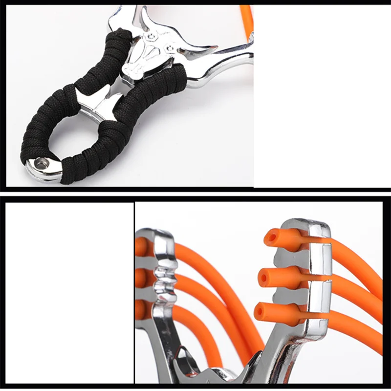 Powerful Alloy Hunting Sports Outdoor Rubber Slingshot Powerful Alloy Hunting Sports Outdoor Rubber Slingshot