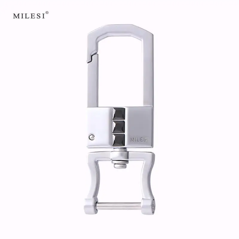 Milesi Men Keychain Silver Car Keyring Waist Hang Key Chain Metal Key Holder Fashion Keys Pendant Charm Gift For Male K0253
Milesi Men Keychain Silver Car Keyring Waist Hang Key Chain Metal Key Holder Fashion Keys Pendant Charm Gift For Male K0253