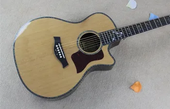 Best Quality 41'' Real Abalone Inlay Ebony Fretboard Bone Nut Acoustic Guitar with solid Spurce top cutaway body
Best Quality 41'' Real Abalone Inlay Ebony Fretboard Bone Nut Acoustic Guitar with solid Spurce top cutaway body