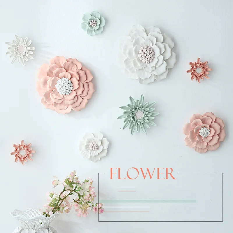 Modern 3D Stereo Wall Ceramic Flower Wall Hanging Fake Flowers Ornaments Crafts Decoration Home Livingroom Wall Background Mural
Modern 3D Stereo Wall Ceramic Flower Wall Hanging Fake Flowers Ornaments Crafts Decoration Home Livingroom Wall Background Mural