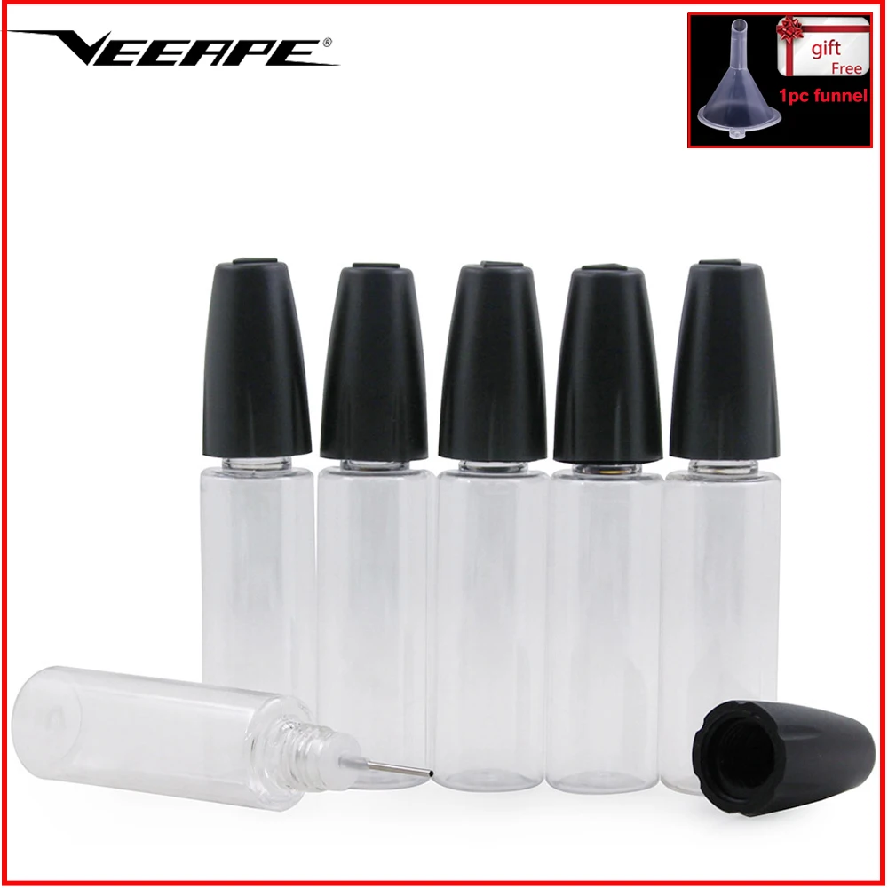 Veeape 15ml Empty Plastic Dropper bottle with needle tips childproof cap for E liquid E juice funnel Refillable Bottles Sticker
Veeape 15ml Empty Plastic Dropper bottle with needle tips childproof cap for E liquid E juice funnel Refillable Bottles Sticker