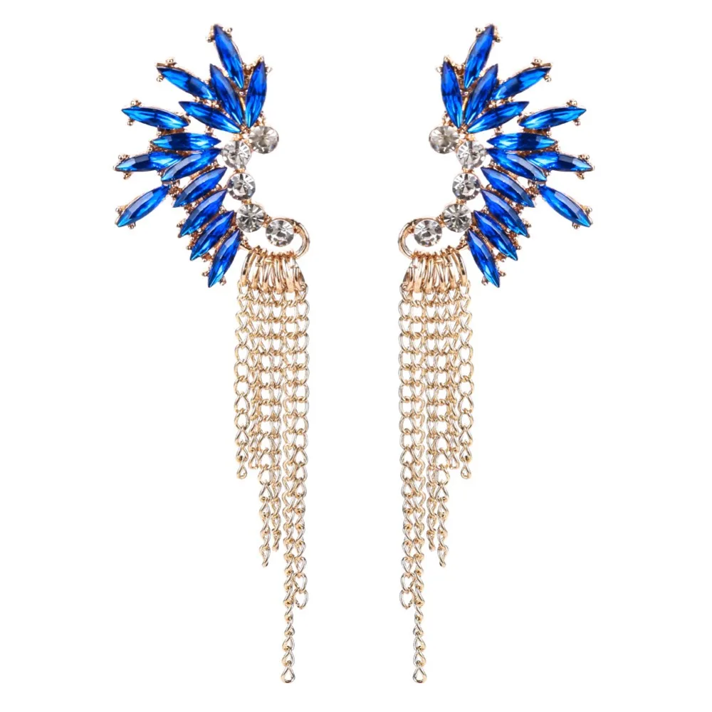 New Style Tassel Angel Wing Feather Purple Crystal Earrings Stud Fashion Jewelry For Statement Women Girls Christmas gifT
New Style Tassel Angel Wing Feather Purple Crystal Earrings Stud Fashion Jewelry For Statement Women Girls Christmas gifT