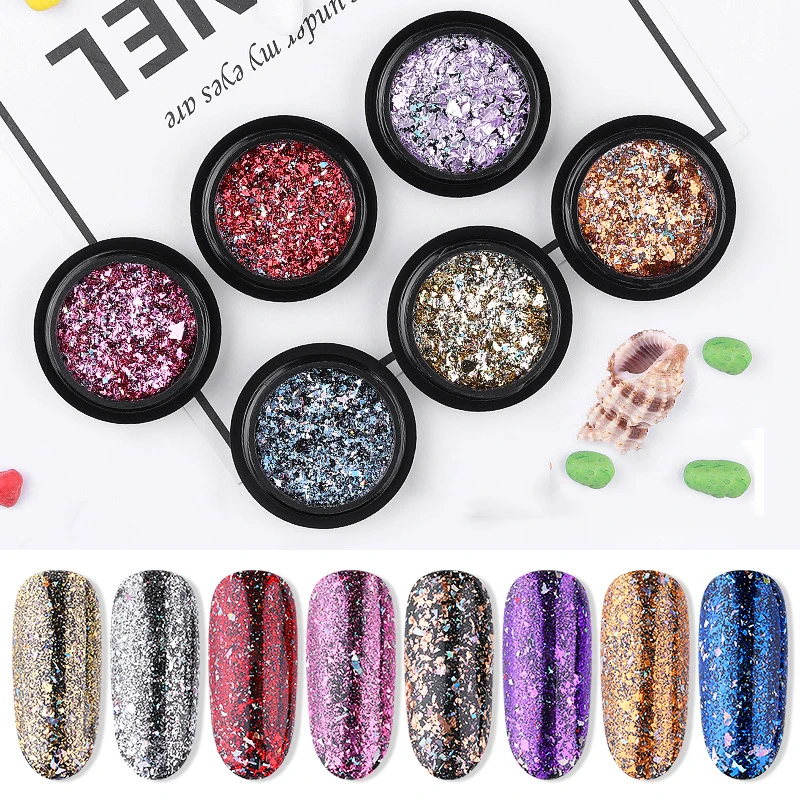 12 colors Aluminum Irregular Holographic Glitter Powder Nail Colorful Flakes Manicure Nail Sequins Mirror Paillette Tips D0031
12 colors Aluminum Irregular Holographic Glitter Powder Nail Colorful Flakes Manicure Nail Sequins Mirror Paillette Tips D0031