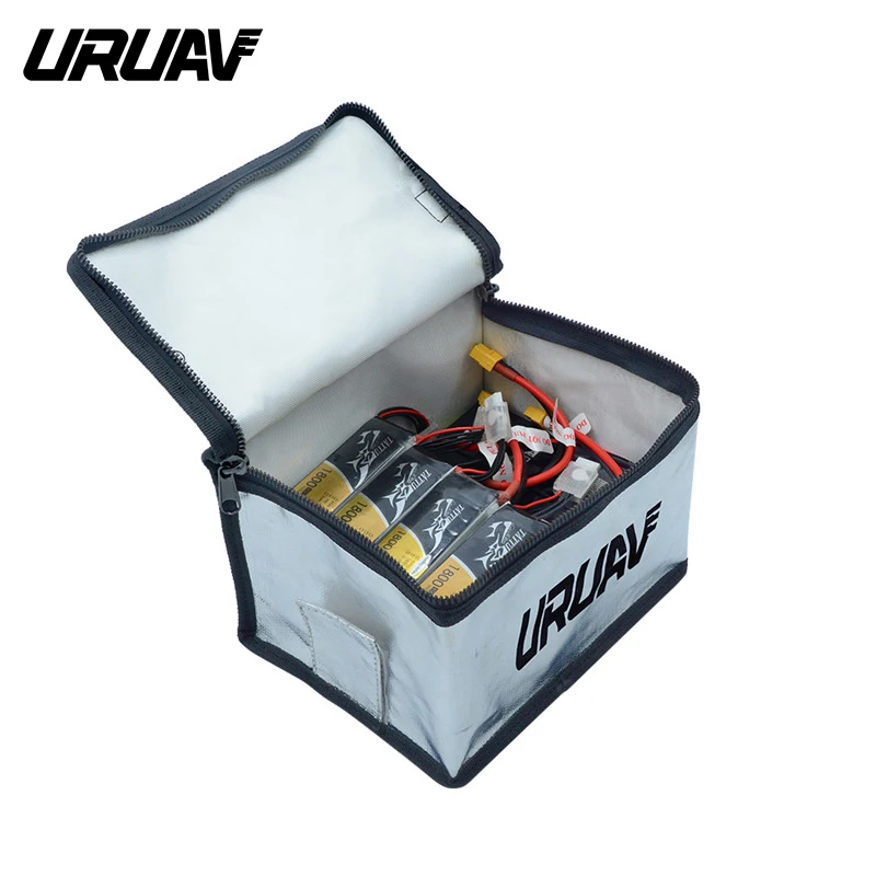 In Stock! URUAV UR11 Fireproof Explosionproof LiPo Battery Portable Safety Bag Built-in Charging 14X16X21mm For RC Drone
In Stock! URUAV UR11 Fireproof Explosionproof LiPo Battery Portable Safety Bag Built-in Charging 14X16X21mm For RC Drone