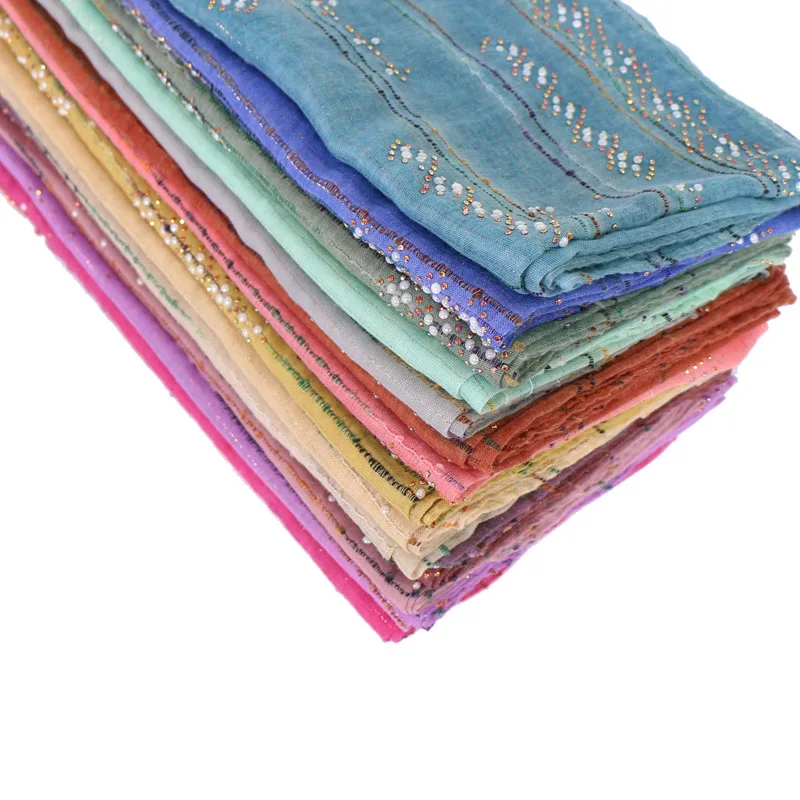 women fashion beads glitter scarves bandhnu cotton diamond pearls scarf muslim hijab wraps headband shawls/scarf 10pcs/lot
women fashion beads glitter scarves bandhnu cotton diamond pearls scarf muslim hijab wraps headband shawls/scarf 10pcs/lot