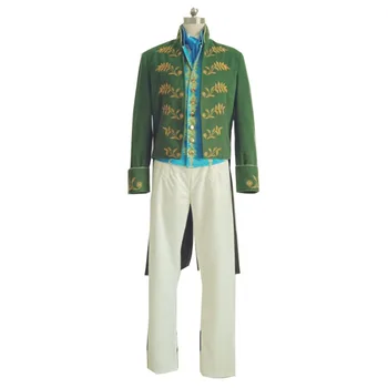 

2019 Movie Cinderella Prince Charming Green Costume Richard Court Party Dancing Cosplay-Full set