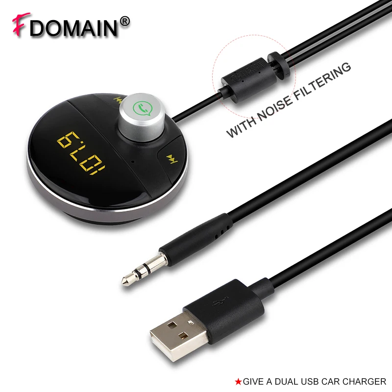FDOMAIN Magnetic 3.5mm car AUX Bluetooth Adapter Audio Receiver Handsfree kit Lossless MP3 Player FM Transmitter
FDOMAIN Magnetic 3.5mm car AUX Bluetooth Adapter Audio Receiver Handsfree kit Lossless MP3 Player FM Transmitter
