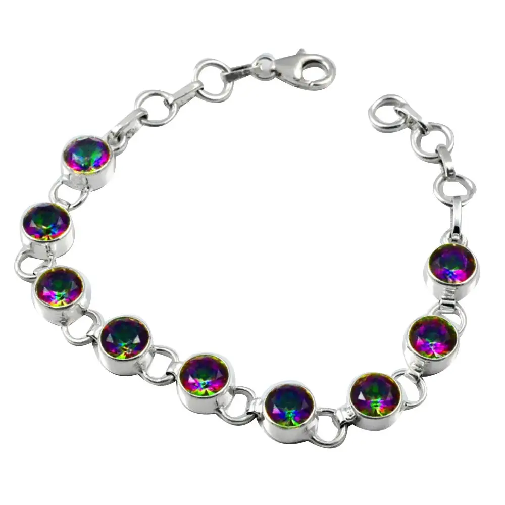 NiaoZaiFei YunZaiKan Genuine Mystic Topaz Bracelet 925 Sterling Silver, 18.5 cm, MHBBR0026
NiaoZaiFei YunZaiKan Genuine Mystic Topaz Bracelet 925 Sterling Silver, 18.5 cm, MHBBR0026