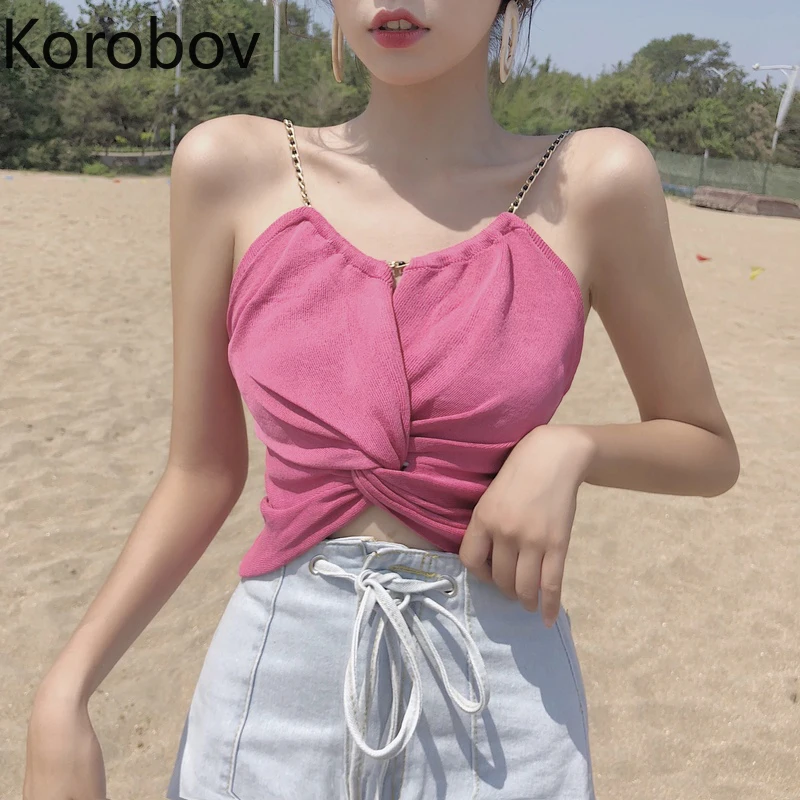 Korobov Crop Top Women Summer Beach Boho Tank Top Korean Tie Bow Elegant Personality Camis Sexy Short Solid Tops 77876
Korobov Crop Top Women Summer Beach Boho Tank Top Korean Tie Bow Elegant Personality Camis Sexy Short Solid Tops 77876