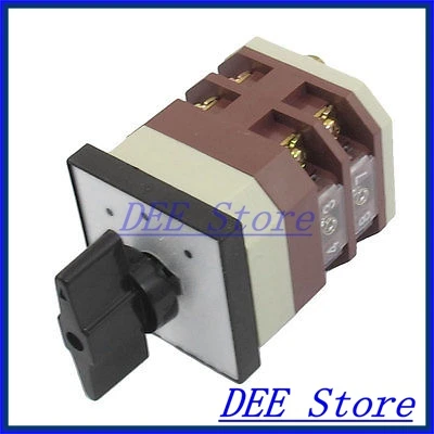 500V 16A 8 Screw Terminals 3 Position Cam Universal Combination Switch
