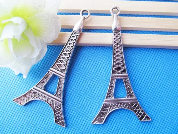 36.69mmx69.84mm Large Filigree Antique Silver tone Eiffel Tower Pendant/Hanging Charm/Finding,DIY Accessory Jewellry Making
36.69mmx69.84mm Large Filigree Antique Silver tone Eiffel Tower Pendant/Hanging Charm/Finding,DIY Accessory Jewellry Making