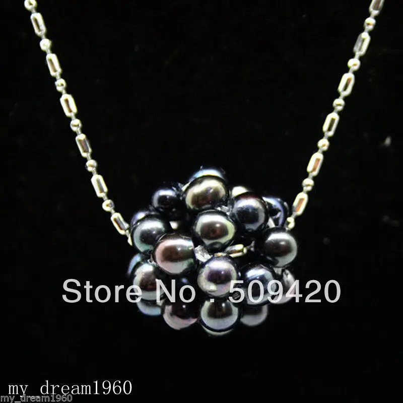 Free ShippingBeautiful 14mm Black Freshwater Pearl Ball Pendant Necklace Chain New
Free ShippingBeautiful 14mm Black Freshwater Pearl Ball Pendant Necklace Chain New