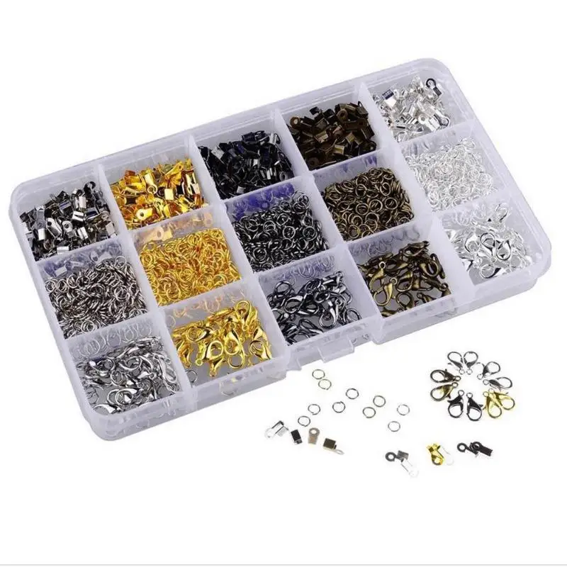 1Box Single Ring Lobster Clasp Clip Tail Chain Clip Buckle Drop Kit Box for DIY Necklace Jewelry Making Materials
1Box Single Ring Lobster Clasp Clip Tail Chain Clip Buckle Drop Kit Box for DIY Necklace Jewelry Making Materials