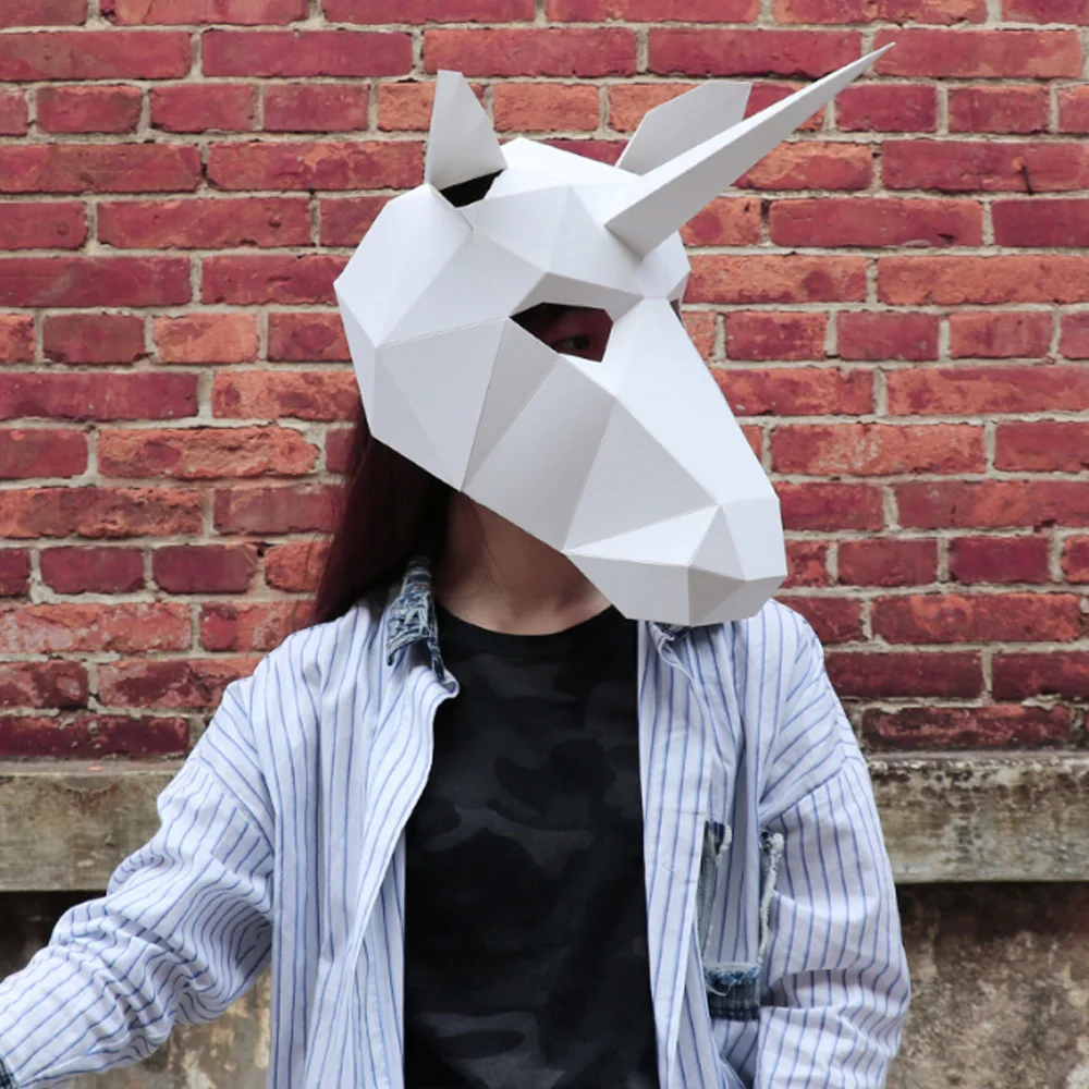 1 Pcs Unicorn Mask Paper Head Cover Adult cardboard Breathable Halloween Party Decor Party Tricky Funny Mask Cosplay Mask
1 Pcs Unicorn Mask Paper Head Cover Adult cardboard Breathable Halloween Party Decor Party Tricky Funny Mask Cosplay Mask
