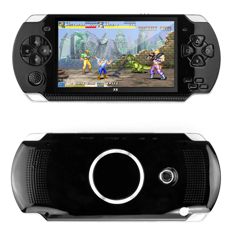 

Free Shipping handheld Game Console 4.3 inch screen mp4 player MP5 game player real 8GB support for psp game camera video e-book