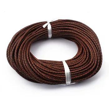 1 meter 3mm 3.5mm 5mm Round Braided Genuine Leather Cord Coffee Leather Cords String Rope Bracelet Findings DIY Jewelry Making
1 meter 3mm 3.5mm 5mm Round Braided Genuine Leather Cord Coffee Leather Cords String Rope Bracelet Findings DIY Jewelry Making