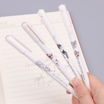 1PC Korean Stationery Cute Girl with the Tattoo Signing Pens 0.5mm Black Ink Gel Pen School Office Supply G-951F
1PC Korean Stationery Cute Girl with the Tattoo Signing Pens 0.5mm Black Ink Gel Pen School Office Supply G-951F