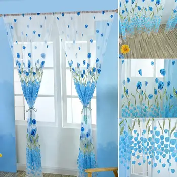 1Pc Durable 1x2m Polyester Tulip Flower Pattern Print Curtain Panel Balcony Window Tulle Home Drapery Decor
1Pc Durable 1x2m Polyester Tulip Flower Pattern Print Curtain Panel Balcony Window Tulle Home Drapery Decor