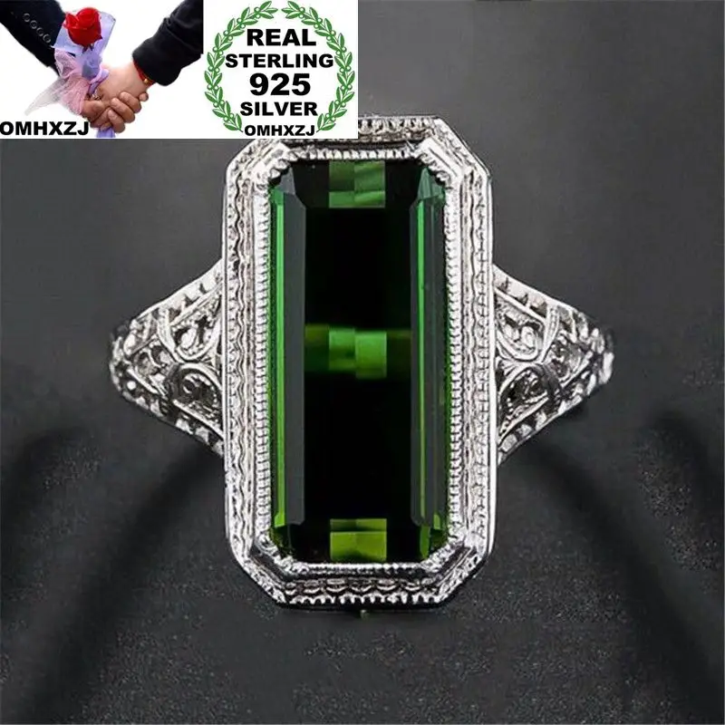 OMHXZJ Wholesale European Fashion Woman Man Party Wedding Gift Silver Green Rectangle AAA Zircon 925 Sterling Silver Ring RR91
OMHXZJ Wholesale European Fashion Woman Man Party Wedding Gift Silver Green Rectangle AAA Zircon 925 Sterling Silver Ring RR91
