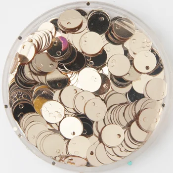 50g (4000pcs) 6mm Champagne Flat Round Sequins For Craft PVC DIY Garment Sewing Wedding Accessories With 1 Side Hole Spangles
50g (4000pcs) 6mm Champagne Flat Round Sequins For Craft PVC DIY Garment Sewing Wedding Accessories With 1 Side Hole Spangles