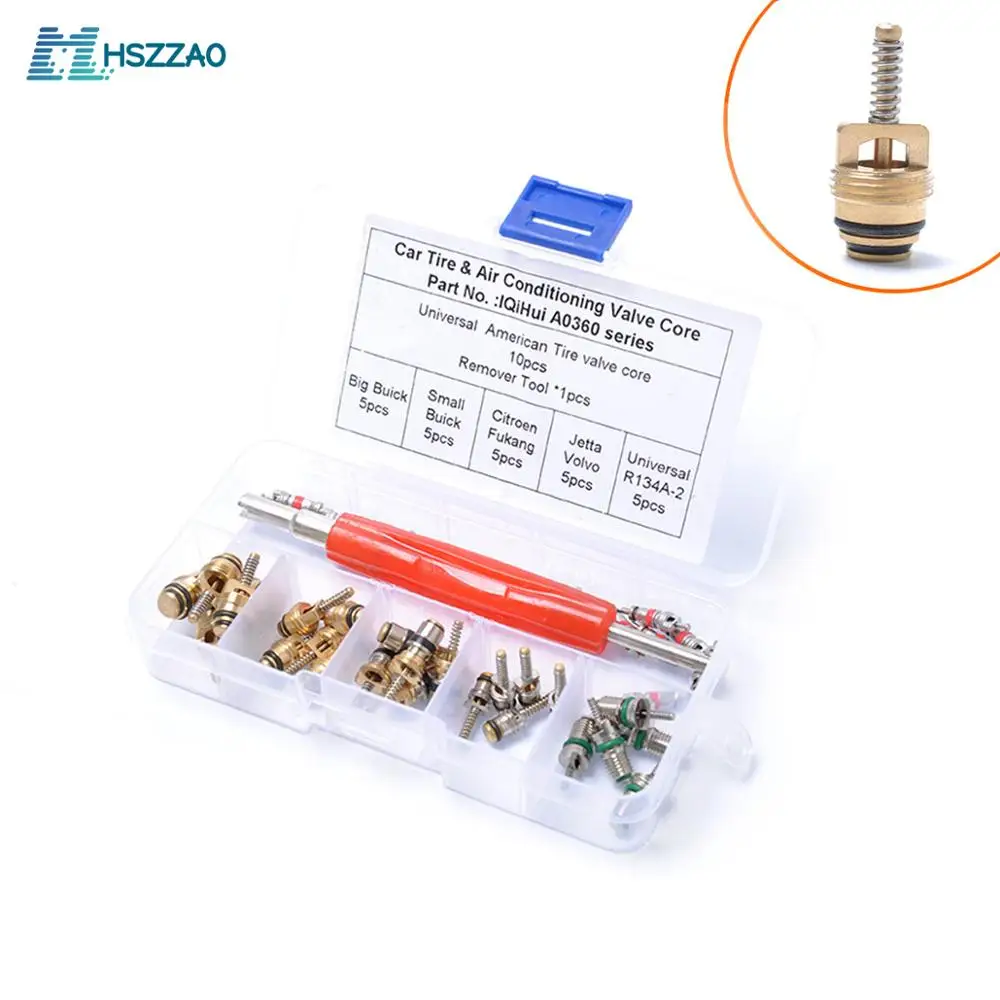 Car R134a Air Conditioning Valve Core 35 Pcs Assortment & Remover Tool Auto Accessories
Car R134a Air Conditioning Valve Core 35 Pcs Assortment & Remover Tool Auto Accessories