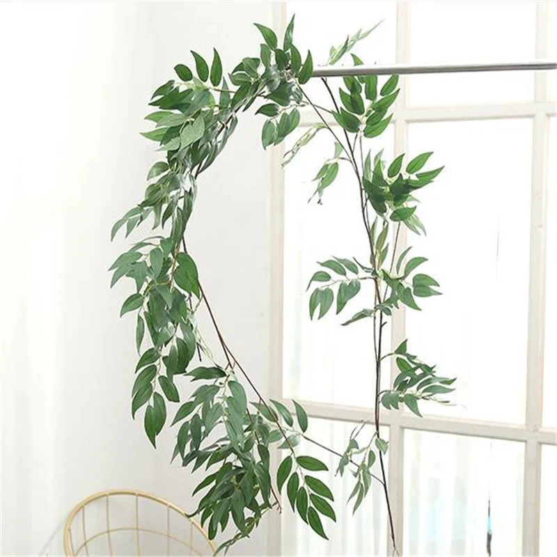Wedding Wall-mounted Willow Rattan Decoration 170cm Home Decoration Artificial Flower Willow Branches Rattan Fake Green Leaves
Wedding Wall-mounted Willow Rattan Decoration 170cm Home Decoration Artificial Flower Willow Branches Rattan Fake Green Leaves